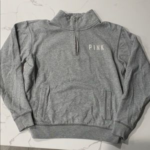 PINK half zip sweater